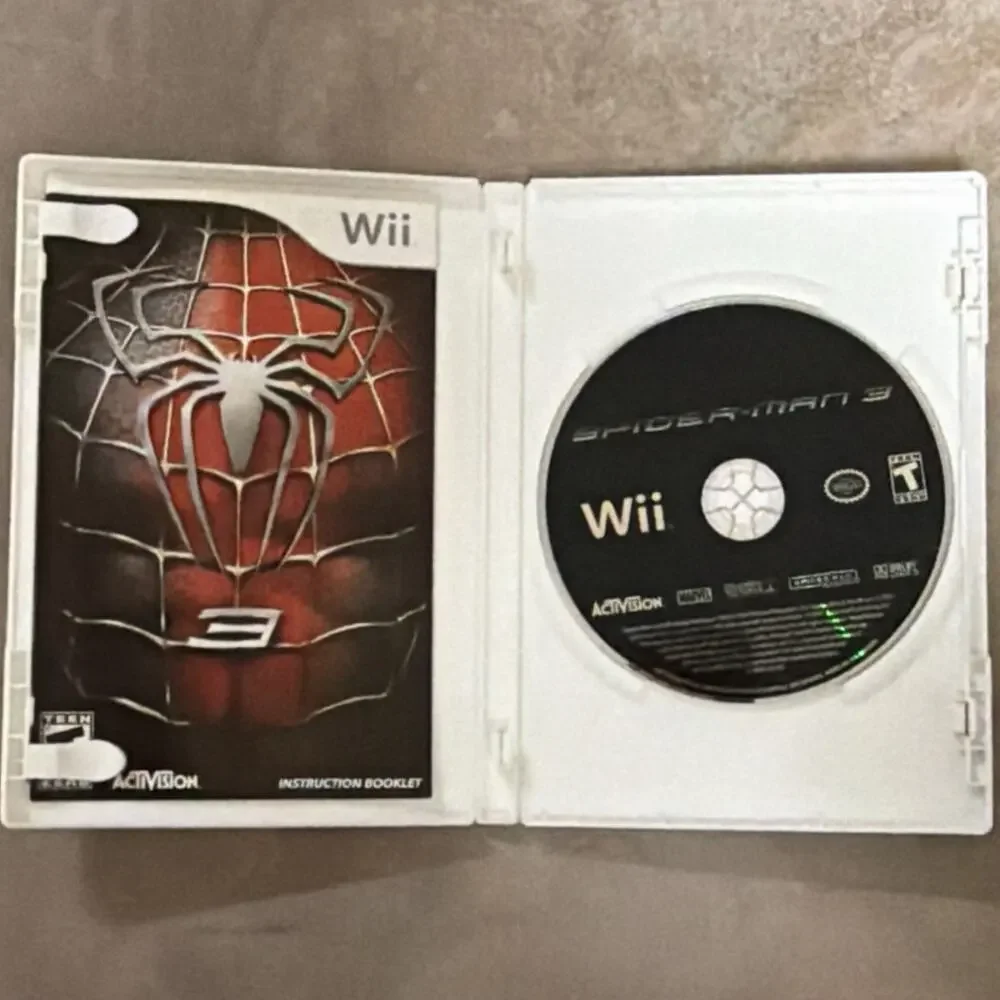 Spider-Man 3 (Nintendo Wii, 2007) Video Game - CIB Complete Manual